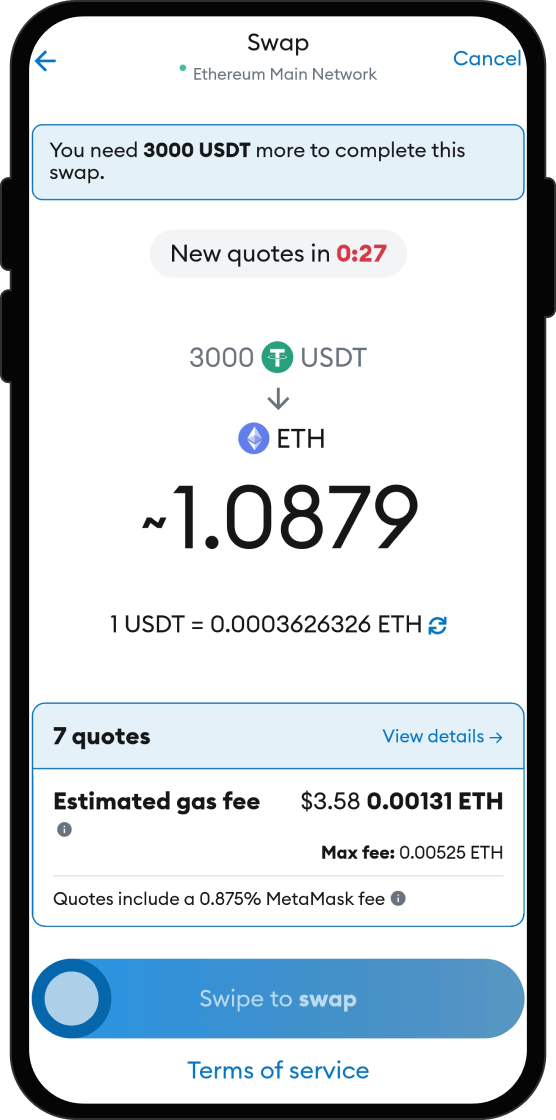 Swap Your USDT for BinaryX [Old]